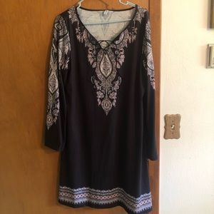Long sleeve shirt dress